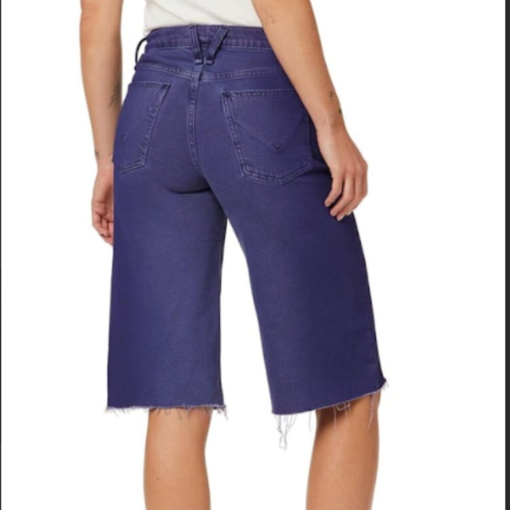 Hudson Jeans Freya Mid-Rise Skater Short Ombre NWT Sz 25 - Picture 3 of 7